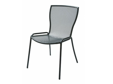 SYRENE 1 - Stackable galvanized steel garden chair by RD Italia - view 2